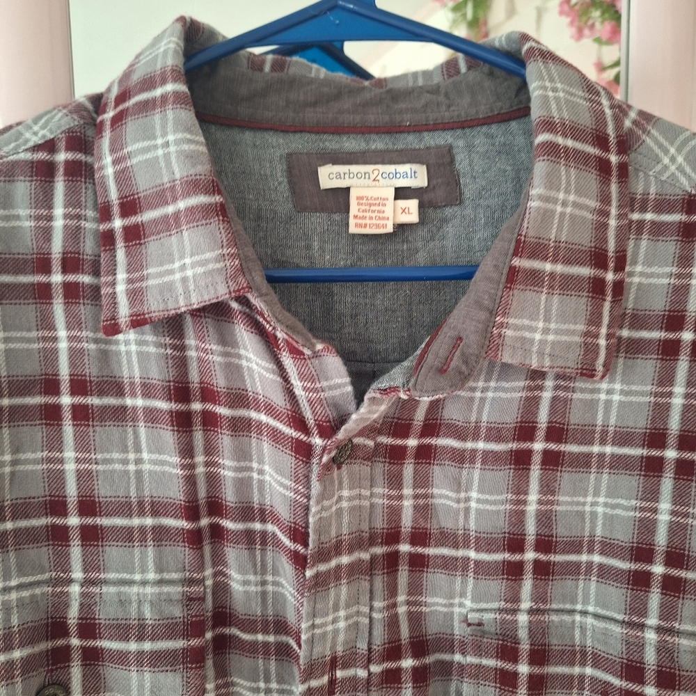 Carbon Cobalt Men’s Flannel Shirt – Size XL 👕 - Picture 3 of 6